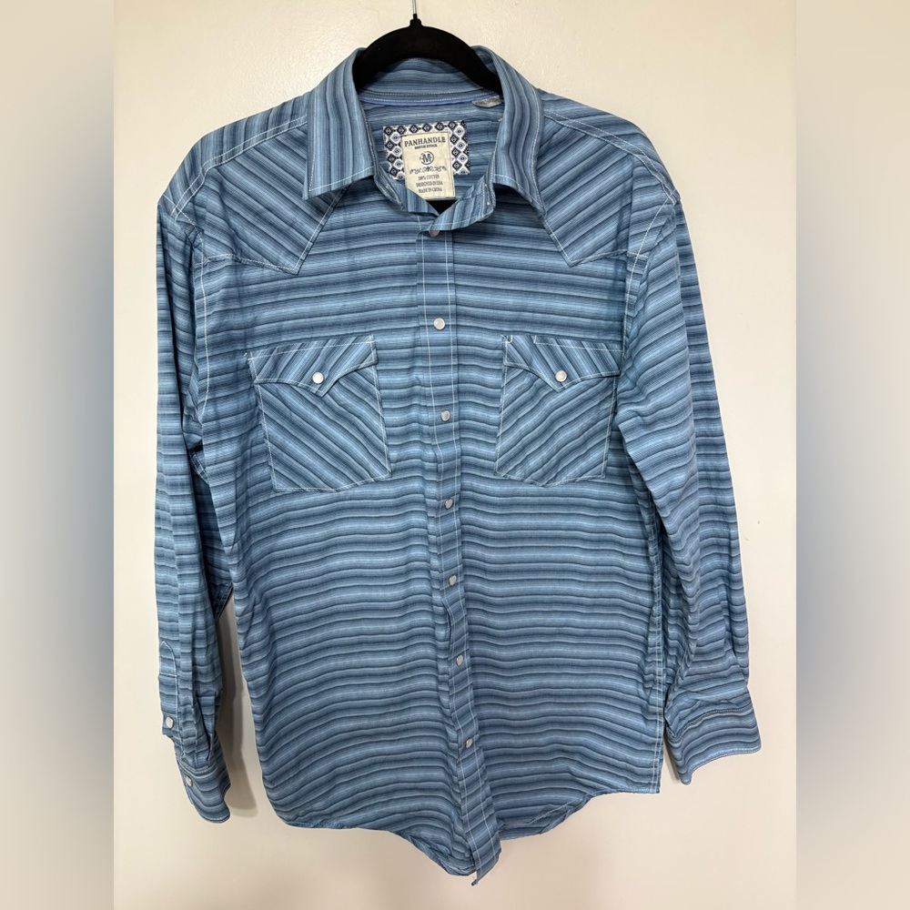 Panhandle Blue Striped Men's Shirt